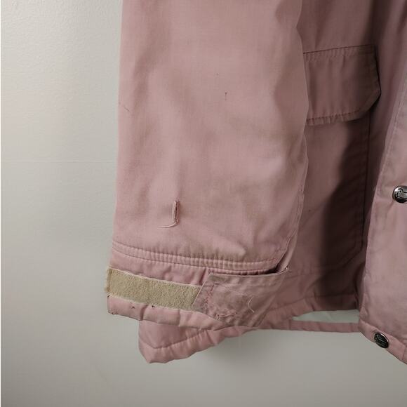 Vintage 90s Woolrich utility barn/chore gorpcore pink coat womens XL - Picture 4 of 9